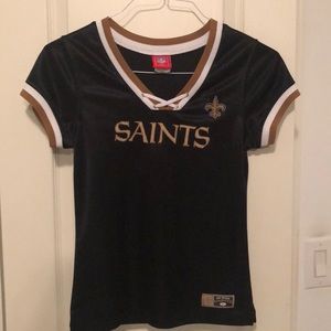 Saints Fan fitted female top